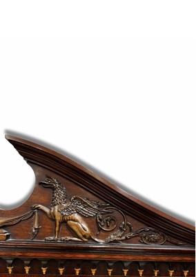 Lot 235 - An Edwardian mahogany cylinder bureau bookcase,...