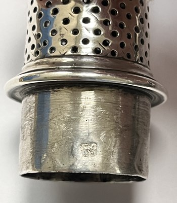 Lot 298 - An unascribed silver-coloured metal caster, of...