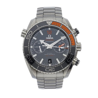 Lot 244 - Omega, a stainless steel Seamaster Planet Ocean 600m chronograph bracelet watch