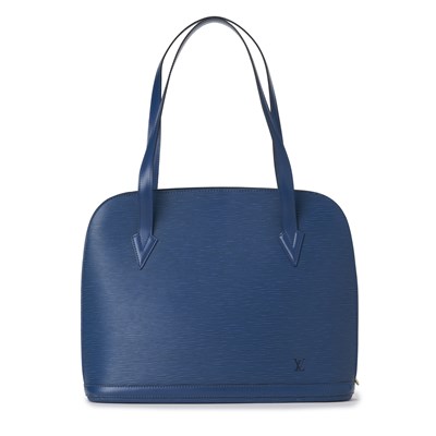 Lot 469 - Louis Vuitton, a blue Lussac handbag.