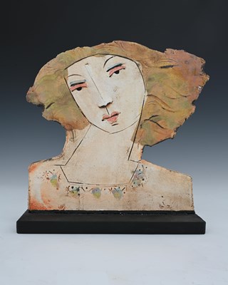 Lot 686 - Christy Keeney (British, 1958), a female head...