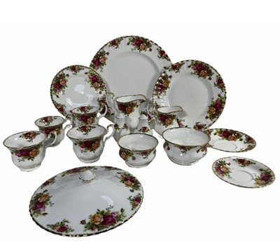 Lot 41 - Royal Albert, gilded 'Old Country Roses'...