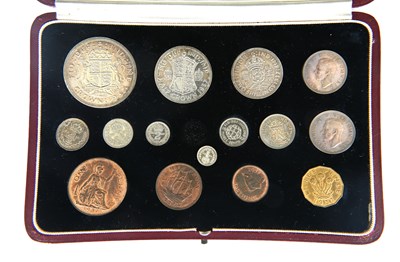 Lot 78 - George VI Coronation specimen fifteen coin set,...