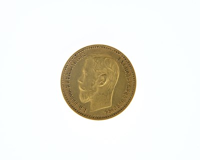 Lot 52 - Russia, Nicholas II, gold 5 Roubles, 1898