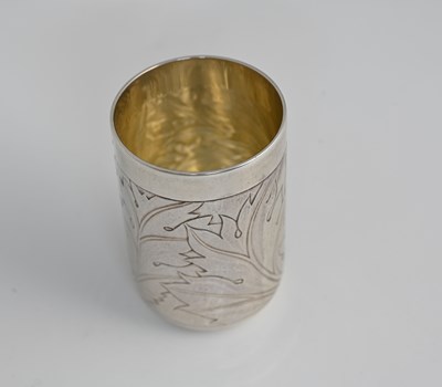 Lot 334 - Rod Kelly. An Elizabeth II silver beaker or...