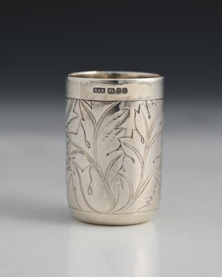 Lot 334 - Rod Kelly. An Elizabeth II silver beaker or...