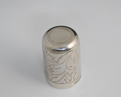 Lot 334 - Rod Kelly. An Elizabeth II silver beaker or...