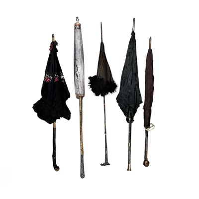 Lot 137A - A collection of 19th century ladies' parasols,...