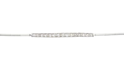 Lot 147 - An early 20th century diamond line bracelet