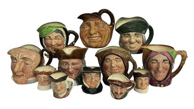 Lot 60 - Doulton Character Jugs: a collection of large...