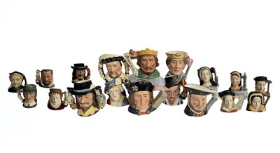 Lot 52 - Doulton Character Jugs: various sizes, royal...