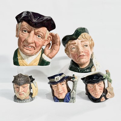 Lot 168 - Doulton Character Jugs: a collection of large...