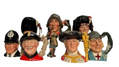 Lot 69 - Doulton Character Jugs: British interest jugs...