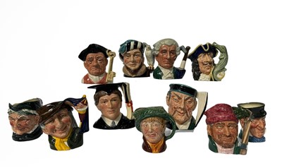 Lot 73 - Doulton Character Jugs: a collection of small...