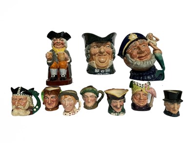 Lot 72 - Doulton Character Jugs: a collection of large...