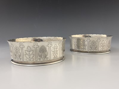 Lot 169 - A pair of Elizabeth II Modernist silver...