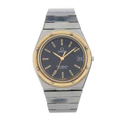 Lot 240 - Omega, a bi-metal Constellation Marine bracelet watch