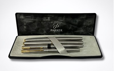 Lot 336 - Pen collection: A set of four cased Parker...