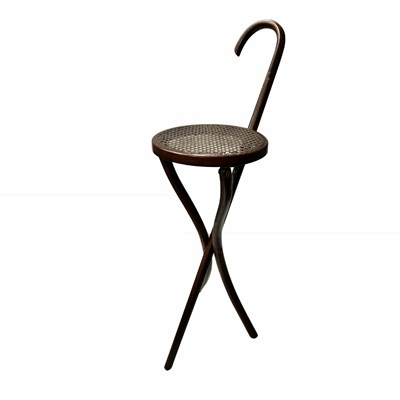 Lot 316 - A Thonet-style 19th century bentwood folding...