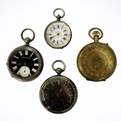 Lot 339 - Watches: A Loveridge & Sons fob watch with...