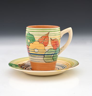 Lot 563c - Clarice Cliff, a Capri cup and saucer