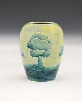 Lot 559a - William Moorcroft, a miniature Hazeldene vase,...