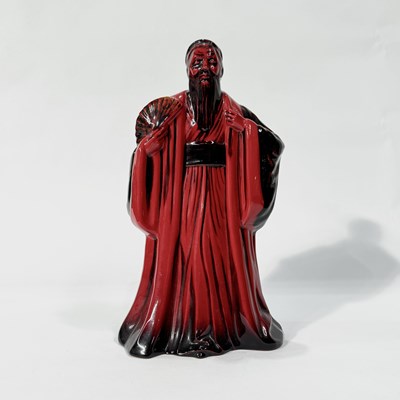 Lot 739 - Royal Doulton flambé figure, 'Confucius'...