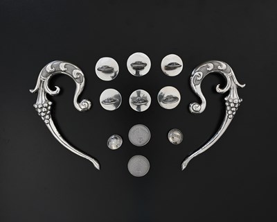 Lot 103 - Military Regimental Interest. Two silver...