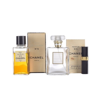 Lot 335 - Chanel, a selection of perfume bottles