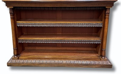 Lot 928 - A Regency mahogany library low open bookcase,...