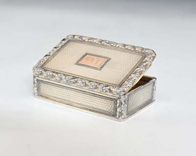 Lot 220 - A George IV Regency silver snuff box, of...