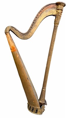 Lot 847 - English gilt wood and gesso harp by Sebastian...