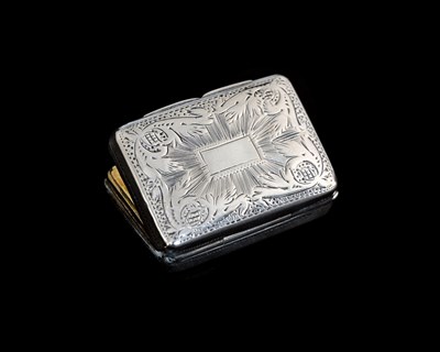 Lot 195 - A George IV silver vinaigrette, of rectangular...