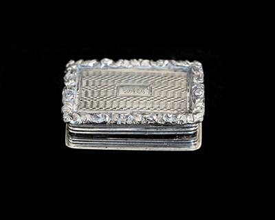 Lot 204 - A William IV silver vinaigrette, of...