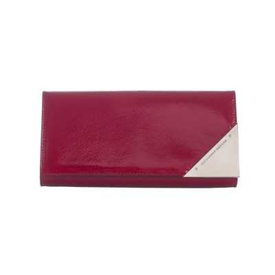 Lot 278 - Alexander McQueen, a red patent leather clutch