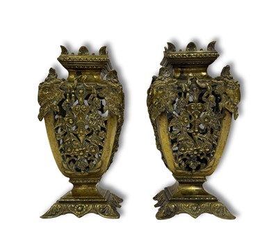 Lot 359 - A pair of 19th century square-based...