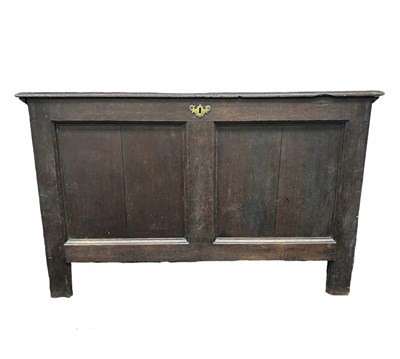 Lot 964 - A large panelled 18th-century country oak mule...