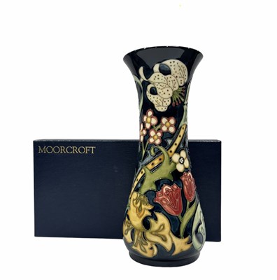 Lot 765 - Moorcroft, 'Golden Lily' vase, tube lined...