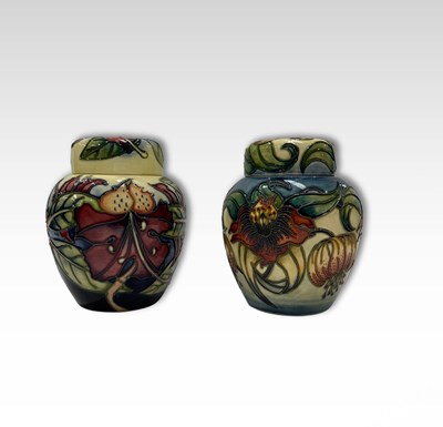 Lot 743 - Moorcroft, 'Simeon' and 'Anna' pattern ginger...