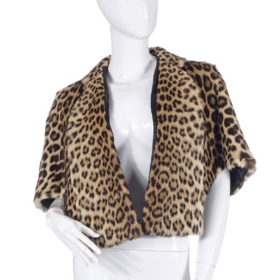 Lot 520 - A 1960s leopard fur cape.