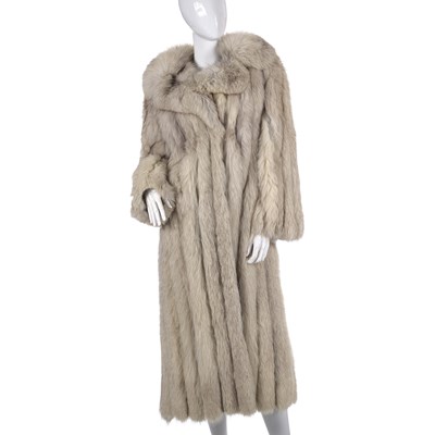 Lot 529 - A full-length blue fox fur coat.