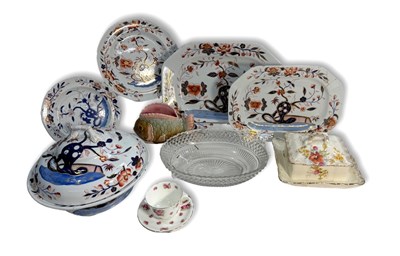 Lot 47 - Miles Mason, Spode plates and tureen hand...