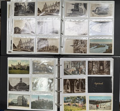 Lot 400 - Two glassine postcard albums, containing...