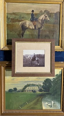 Lot 458 - British school, a 19th century oil portrait of...