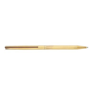 Lot 479 - S T Dupont, a Classique vermeil ballpoint pen