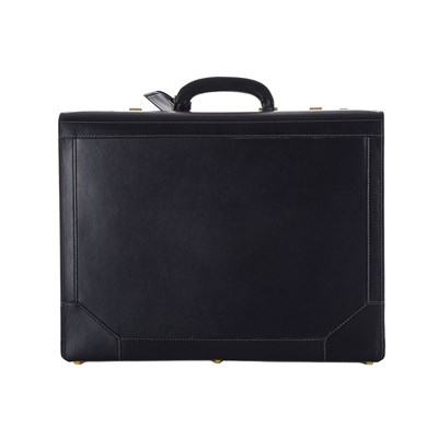 Lot 289 - Asprey, a large black leather executive briefcase