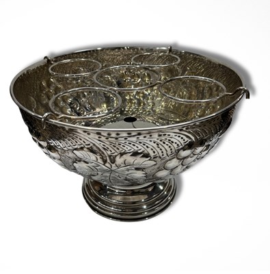 Lot 786 - A 20th-century French silver plated wine...