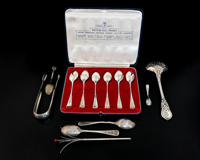 Lot 35 - A single pair of George III Scottish silver...