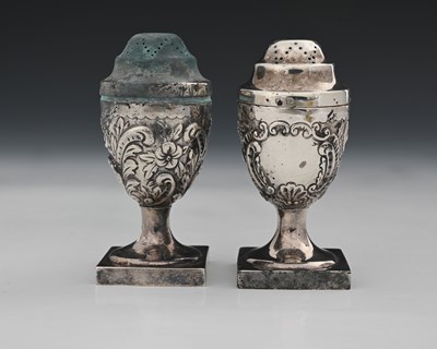 Lot 33 - A pair of Victorian silver casters, each of...
