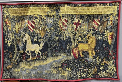 Lot 575A - A Point D'Halluin wall-hanging tapestry after...